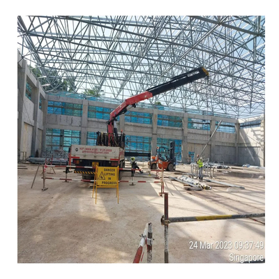 Q345 S355JR Atau Q235 S235JR Steel Space Frame Node Untuk Konstruksi Struktur Baja