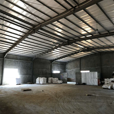 Q235B Single Bay Portal Frame Punching Portal Struktur Baja CAD Untuk Hall Shed