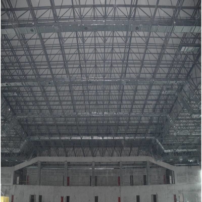 S355JR Metal Warehouse Roof Truss 50mm 0.8mm Untuk Gudang Penyimpanan Batubara