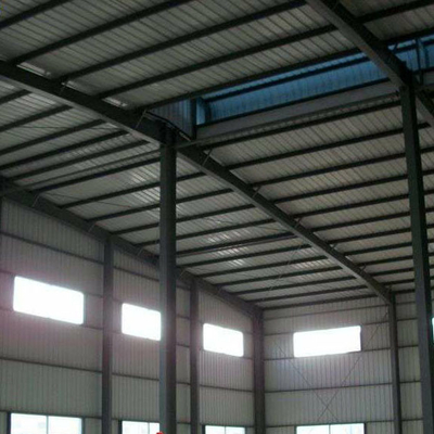 Q355 Steel Portal Frame Struktur Atap Atap 50-120mm Untuk Ruang Pameran