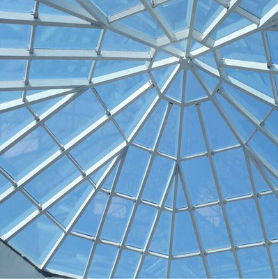 Portable Circular Roof Dome Skylight Light Metal Tahan Lama Untuk Struktur Luar Ruangan