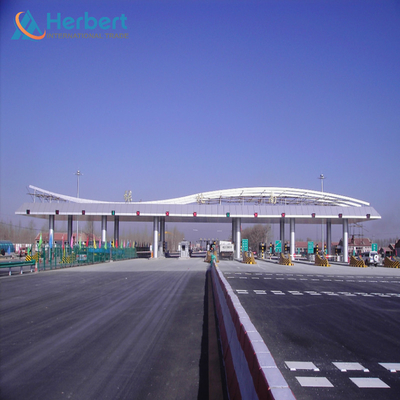 EPS PU Atap Tol Booth Konstruksi 0.8mm Atap Tol Plaza Canopy 4-8 Jalur
