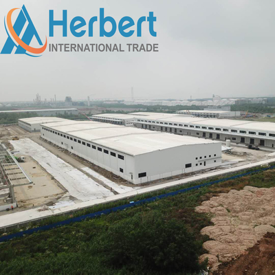 Struktur Atap Gudang Logam Bergelombang EPS 50-120mm Untuk Rumah