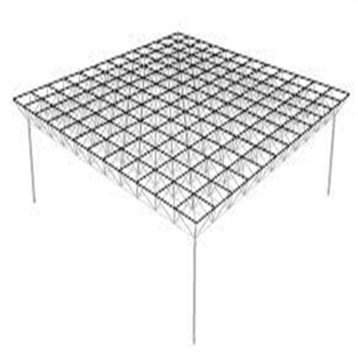 Anti Korosif Q345 Space Frame Konstruksi Rangka Atap Baja Truss 950mm