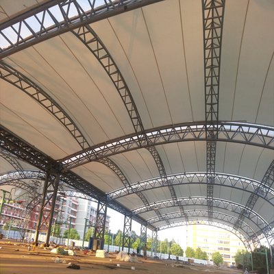 PU Tensile Roofing Structure Architecture Doom Untuk Parkir Mobil