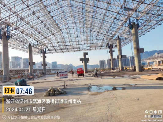 Grade 10 Seismic Grade Space Frame Node dengan Inspeksi Proses untuk Paket Baja