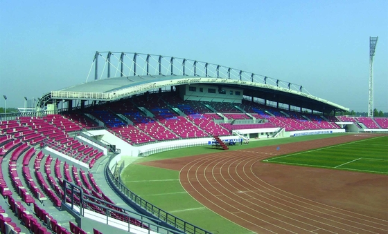 Struktur Kerangka Ruang Baja Ringan Prefabrikasi untuk Atap Outreach Stadion