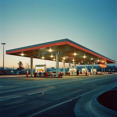 Struktur Baja Rangka Ruang Atap SPBU Sistem Atap Gardu Tol ISO GB