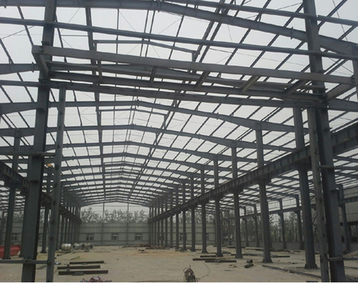 Kerangka portal baja untuk pabrik industri Solusi struktural yang kuat untuk manufaktur