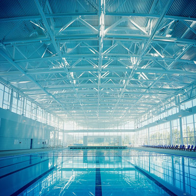Struktur ruang baja untuk atap kolam renang Solusi tahan lama dan elegan