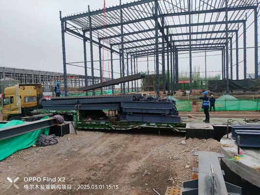 Customized Color Steel Structure Portal Frame For Industrial Commercial Application gudang pusat perbelanjaan