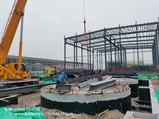Customized Color Steel Structure Portal Frame For Industrial Commercial Application gudang pusat perbelanjaan