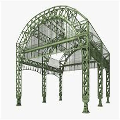 Prefab Steel Space Frame with 15-21 Days Delivery Customized Size and Sound Insulated for Stadium Roof Structure