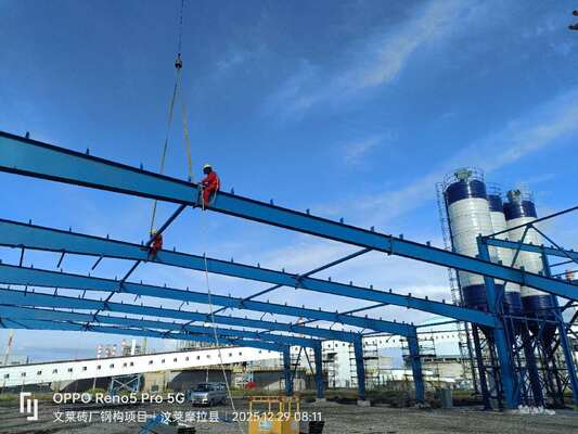 Struktur Atap Gudang Span Disesuaikan Dibangun untuk Menahan Kondisi Beban Salju yang Berubah untuk Solusi Gudang