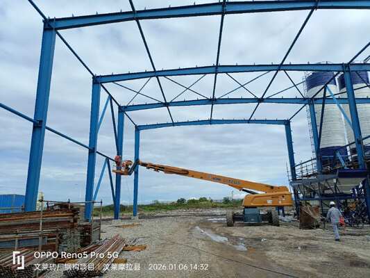 Q355 Atap gudang baja untuk bangunan lebar